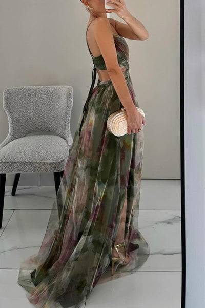 Sukienka Maxi Damska na Ramiączkach | Elegancka