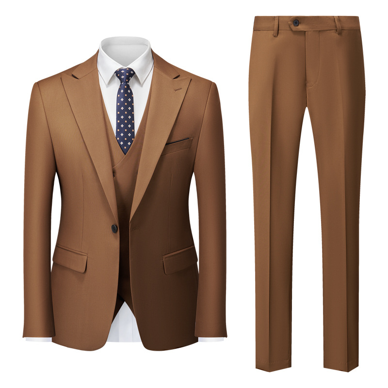 Męski Garnitur 3-Częściowy | Elegancki Styl Formalny