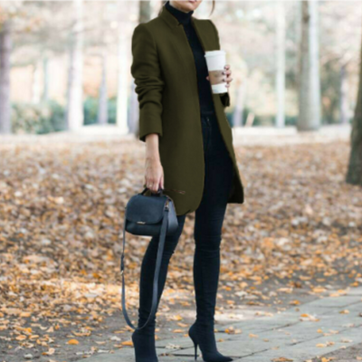 Płaszcz Damski | Ciepły Klasyczny Krój