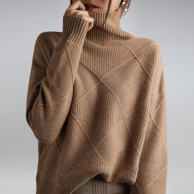 Ciepły Damski Golf | Elegancki Sweter z Długim Rękawem