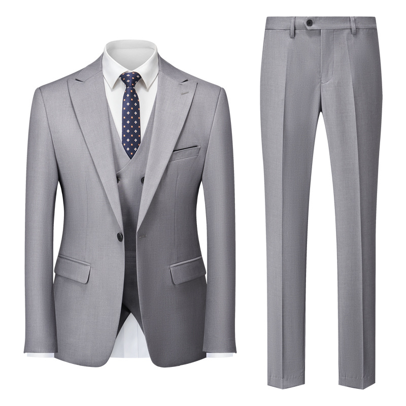 Męski Garnitur 3-Częściowy | Elegancki Styl Formalny
