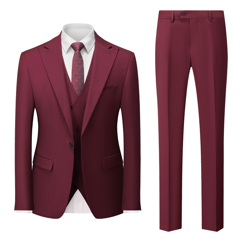 Męski Garnitur 3-Częściowy | Elegancki Styl Formalny