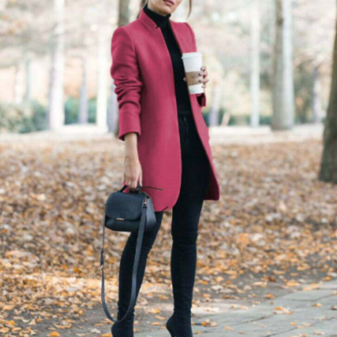 Płaszcz Damski | Ciepły Klasyczny Krój