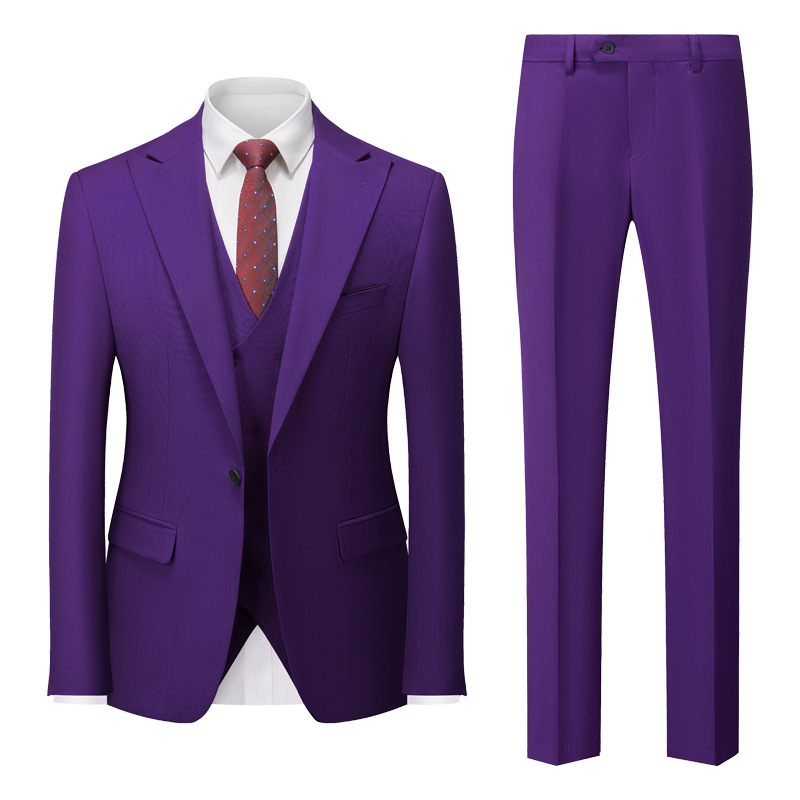 Męski Garnitur 3-Częściowy | Elegancki Styl Formalny