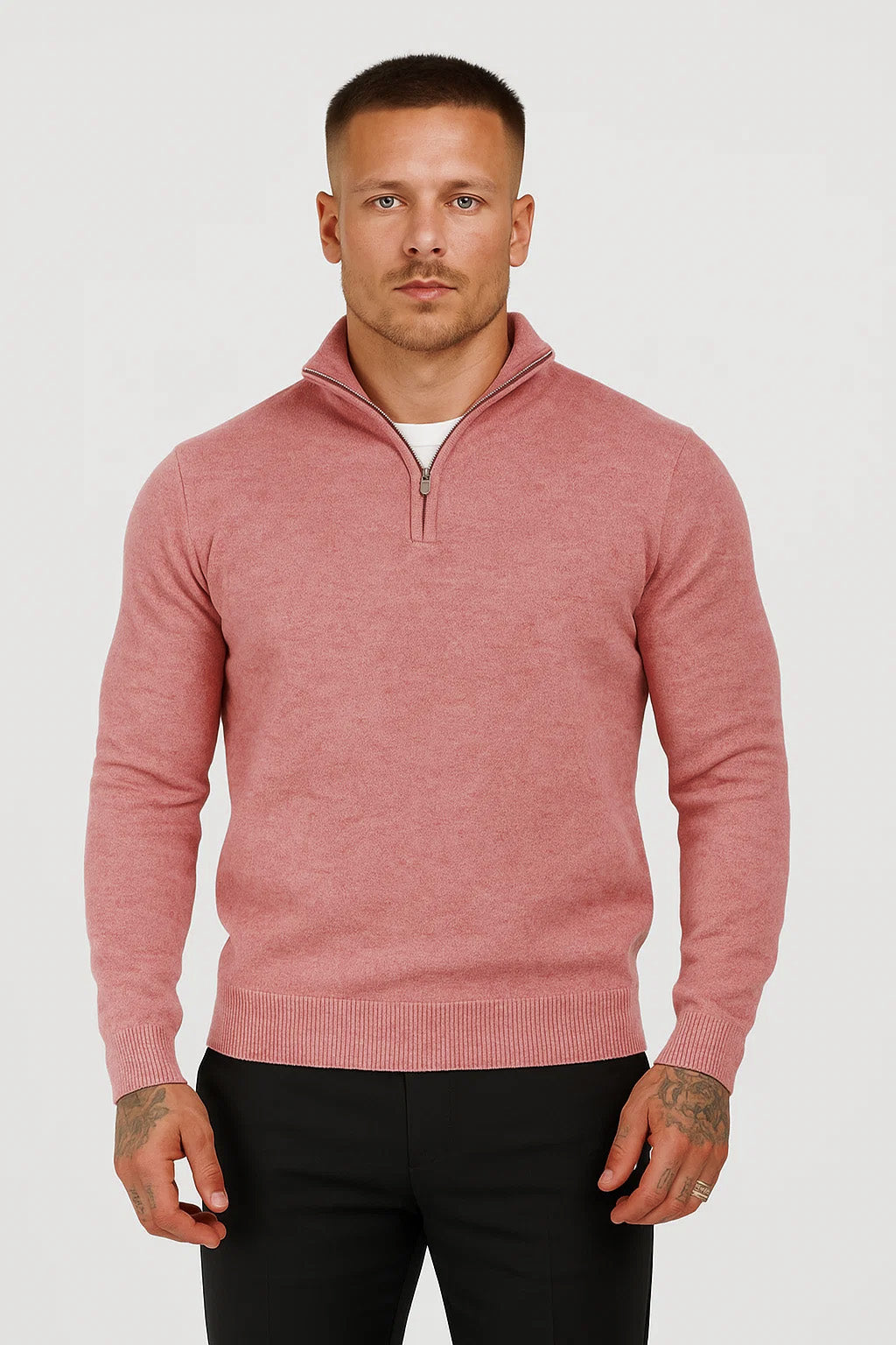 Sweter z Półzamkiem | Mason – Różane Drewno