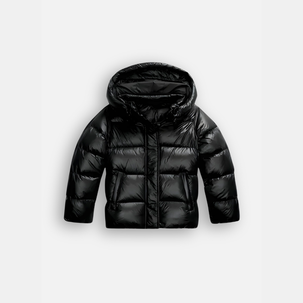 Damska Kurtka Pikowana | Kaptur Ciepły Krój