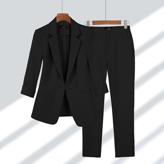 Damski Garnitur Marynarka i Spodnie | Elegancki