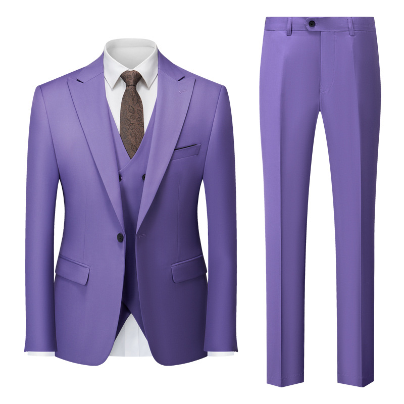 Męski Garnitur 3-Częściowy | Elegancki Styl Formalny