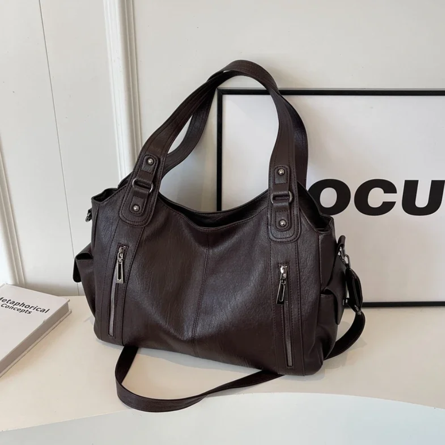 Elegancka Torebka Damska na Ramię | Stylowa Duża Torebka typu Crossbody