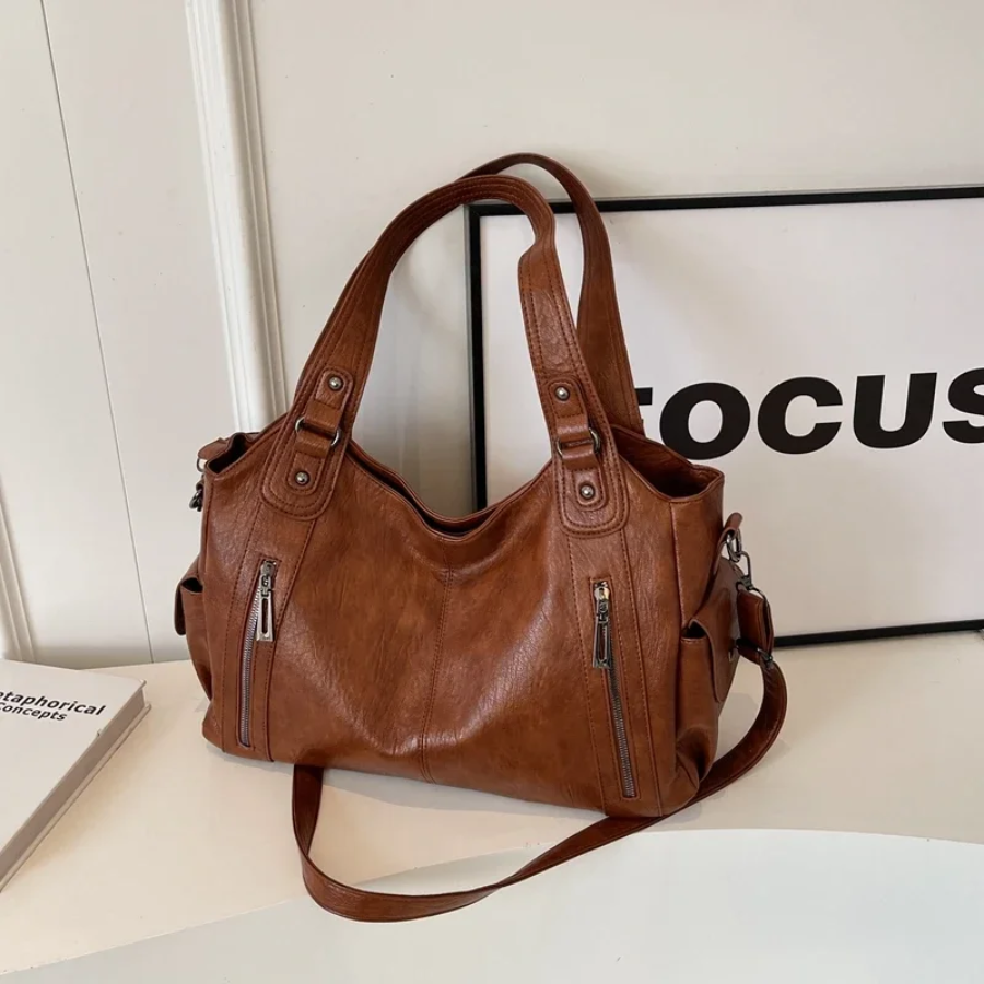 Elegancka Torebka Damska na Ramię | Stylowa Duża Torebka typu Crossbody