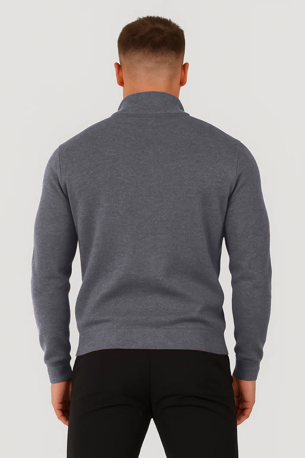 Sweter z Półzamkiem | Nolan – Szary