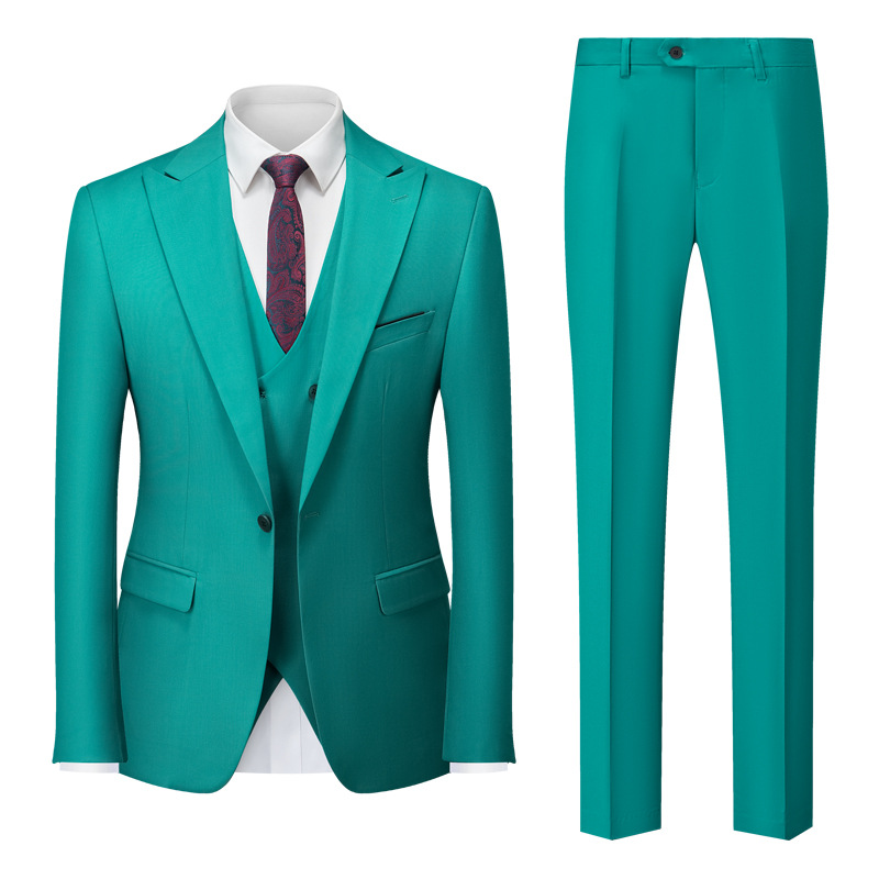 Męski Garnitur 3-Częściowy | Elegancki Styl Formalny