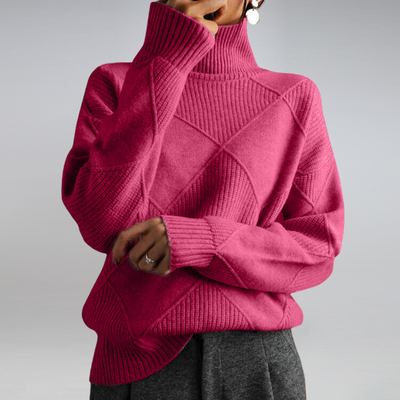 Ciepły Damski Golf | Elegancki Sweter z Długim Rękawem