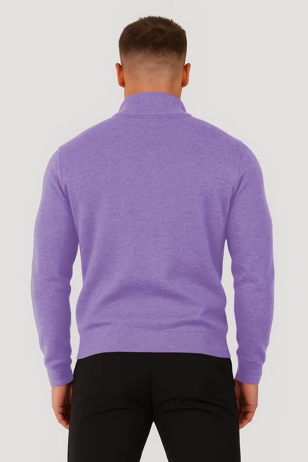 Sweter z Półzamkiem | Ellis – Fioletowy