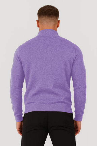 Sweter z Półzamkiem | Ellis – Fioletowy