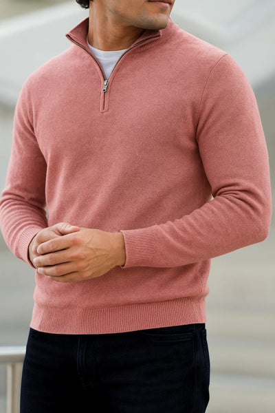 Sweter z Półzamkiem | Mason – Różane Drewno