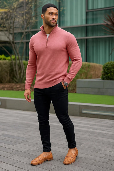 Sweter z Półzamkiem | Mason – Różane Drewno