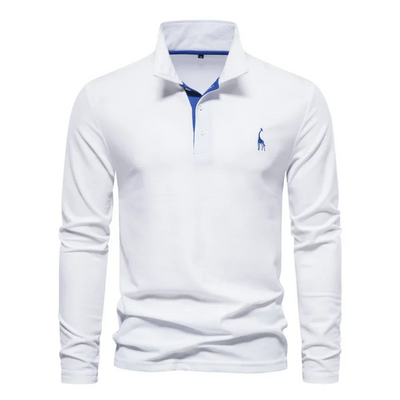 Męska koszulka polo z długim rękawem | Wygodny casual