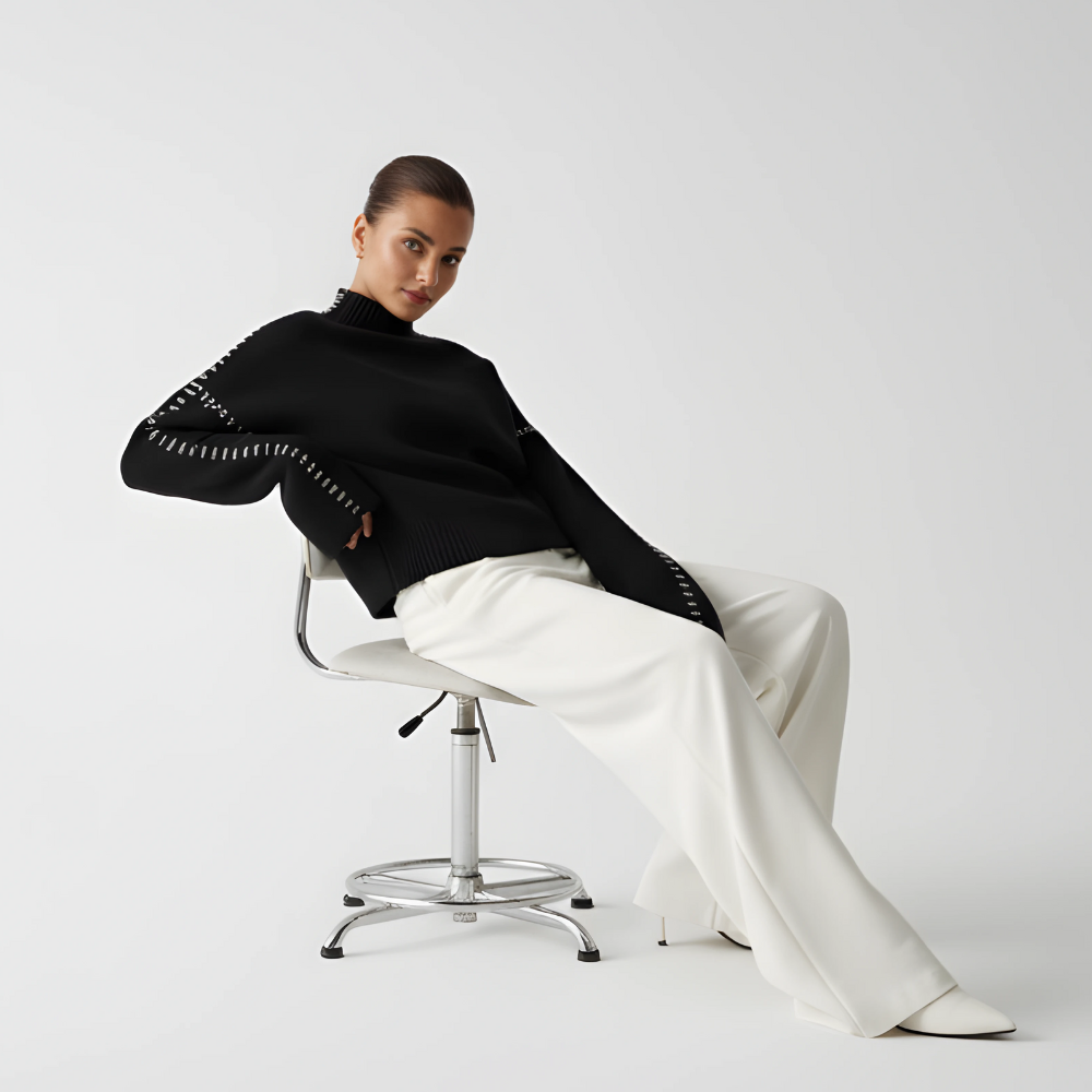 Sweter Damski | Luźny Przewiewny Krój