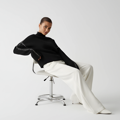 Sweter Damski | Luźny Przewiewny Krój