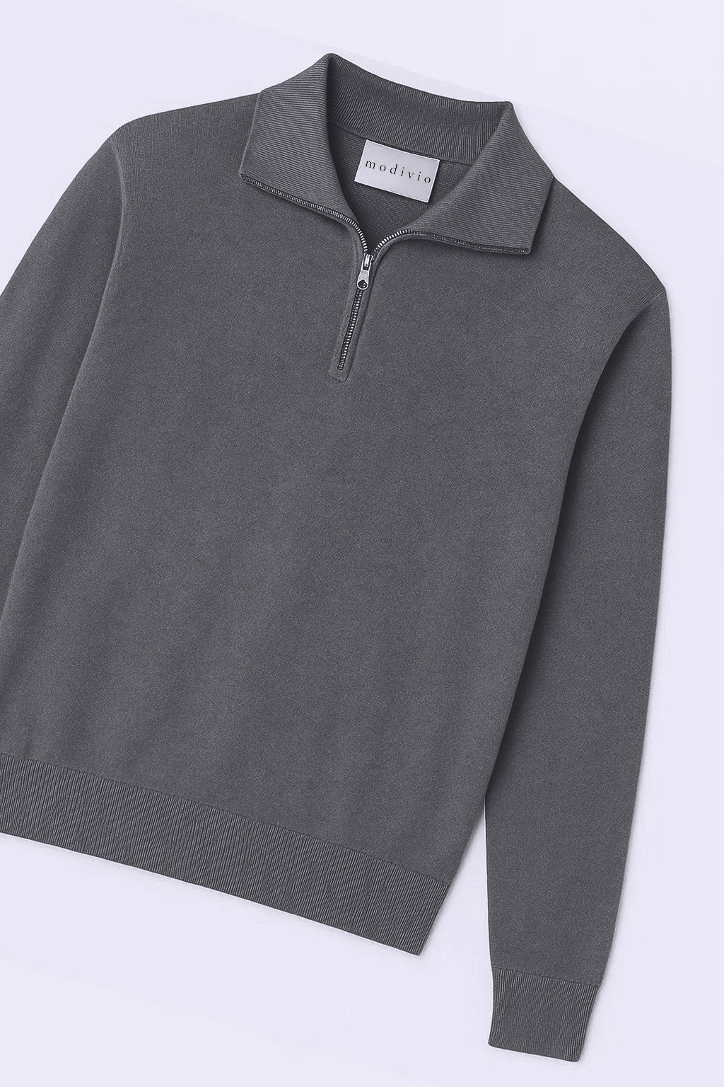 Sweter z Półzamkiem | Nolan – Szary