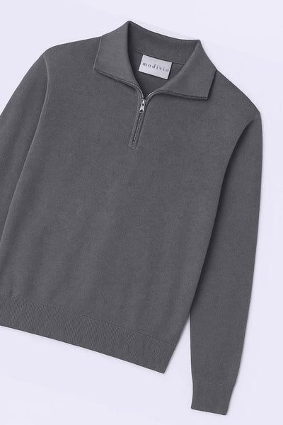 Sweter z Półzamkiem | Nolan – Szary