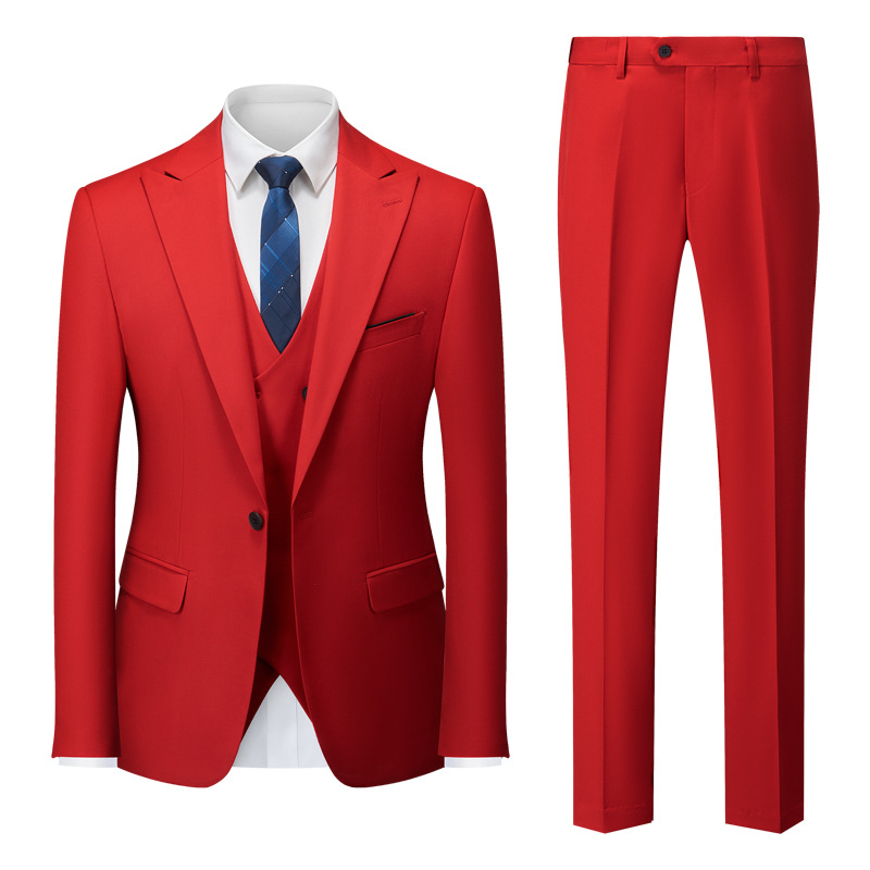 Męski Garnitur 3-Częściowy | Elegancki Styl Formalny