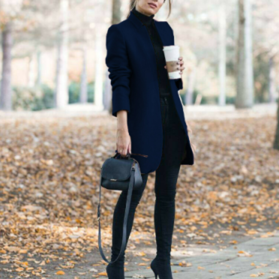 Płaszcz Damski | Ciepły Klasyczny Krój