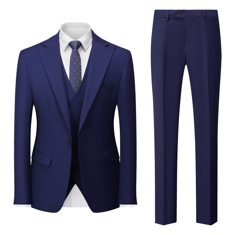 Męski Garnitur 3-Częściowy | Elegancki Styl Formalny