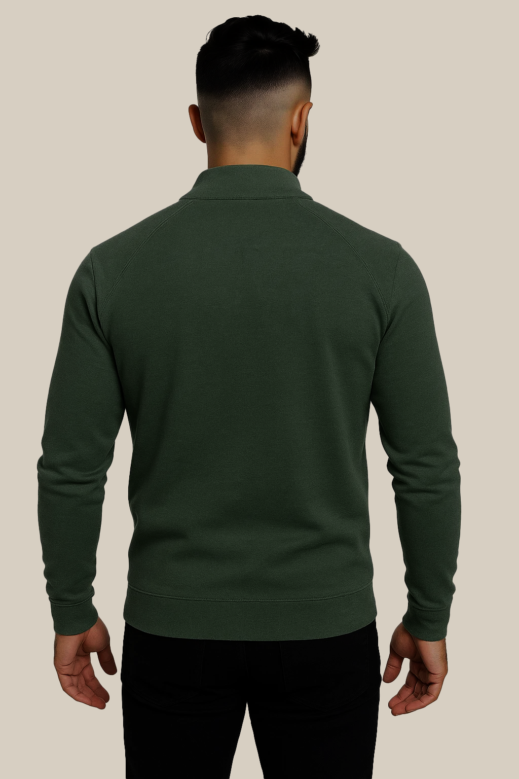 Sweter z Półzamkiem | Owen – Mchowa Zieleń