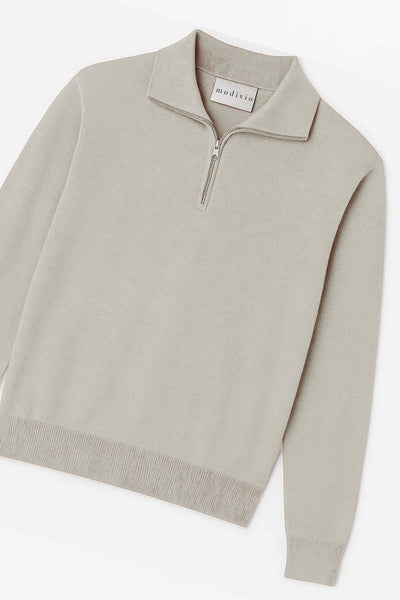 Sweter z Półzamkiem | Reid – Kremowy