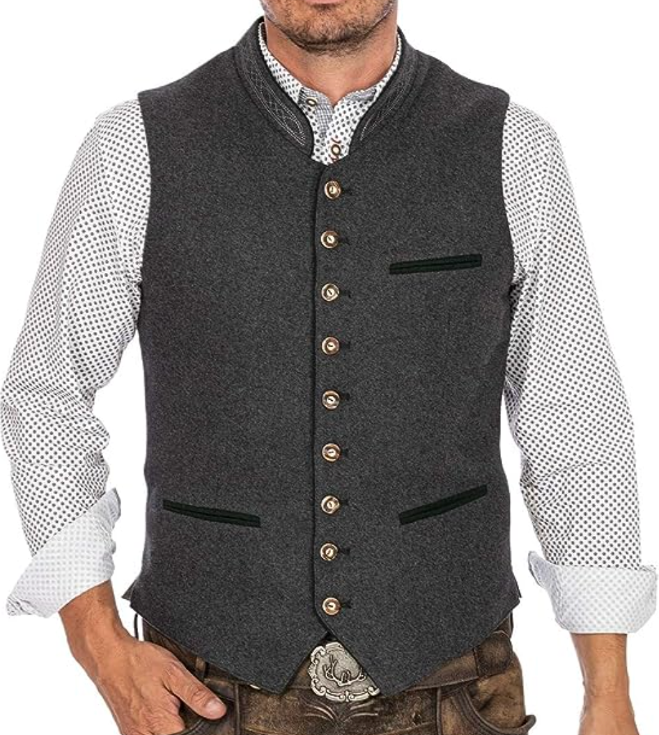 Kamizelka Męska Klasyczna | Elegancka Męska Marynarka