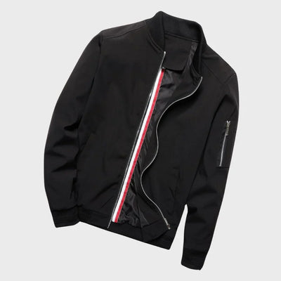 Kurtka Bomber Męska | Casual Zamek Długi Rękaw