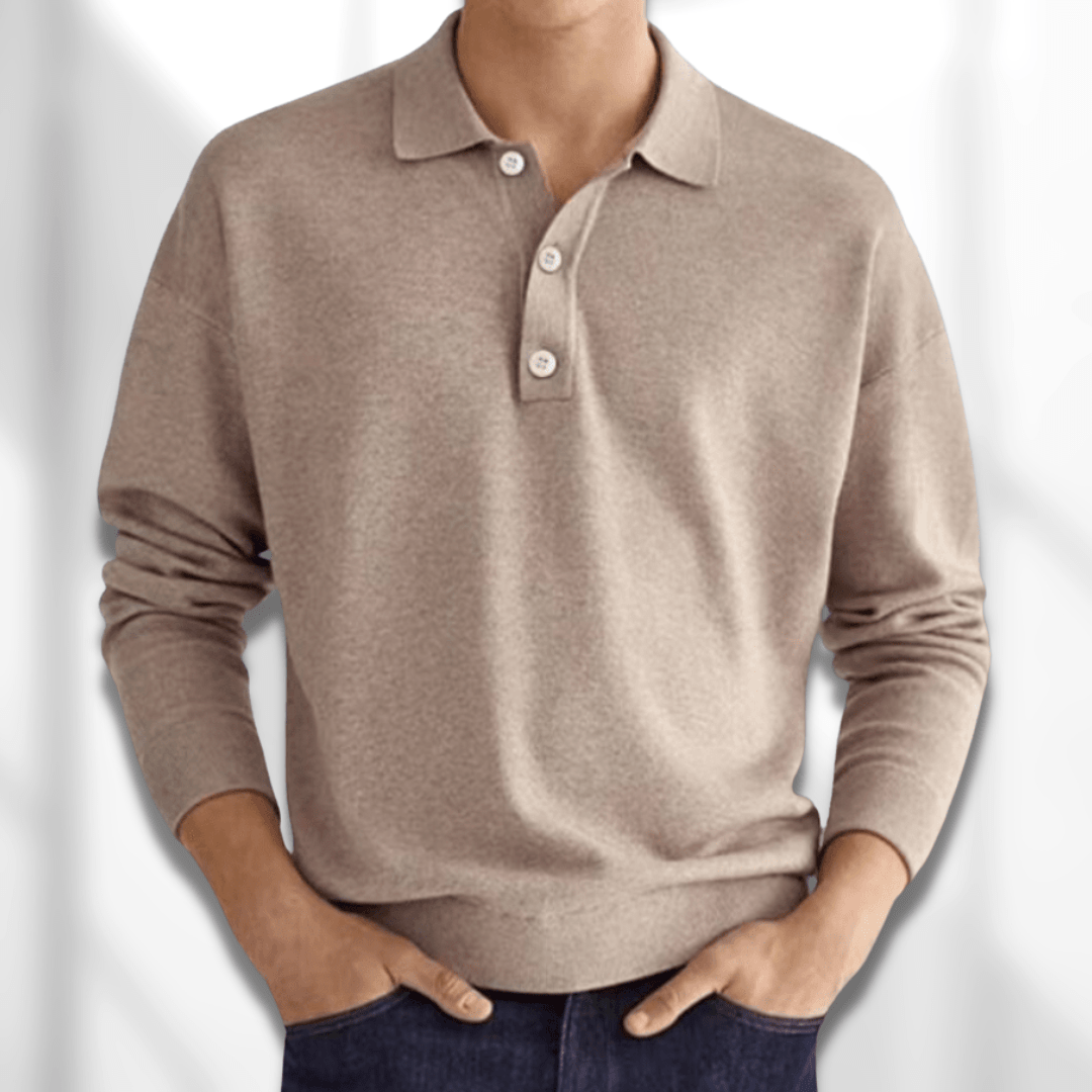 Koszulka Polo Męska | Klasyczny Długi Rękaw, Elegancka Koszulka