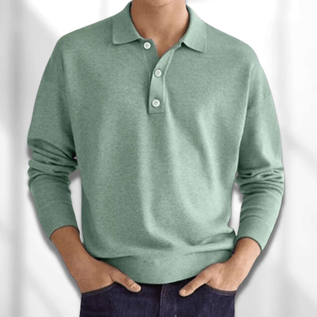 Koszulka Polo Męska | Klasyczny Długi Rękaw, Elegancka Koszulka