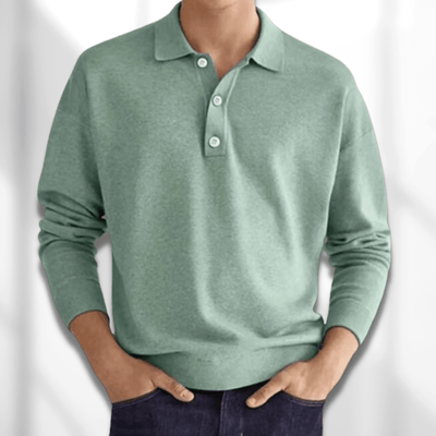 Koszulka Polo Męska | Klasyczny Długi Rękaw, Elegancka Koszulka