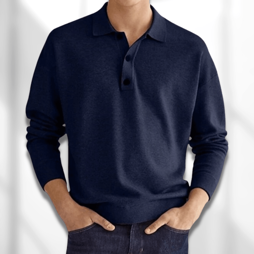 Koszulka Polo Męska | Klasyczny Długi Rękaw, Elegancka Koszulka