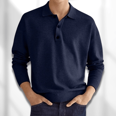 Koszulka Polo Męska | Klasyczny Długi Rękaw, Elegancka Koszulka
