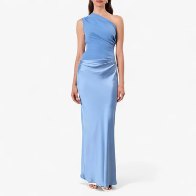 Sukienka Maxi Damska | Elegancki Asymetryczny Krój