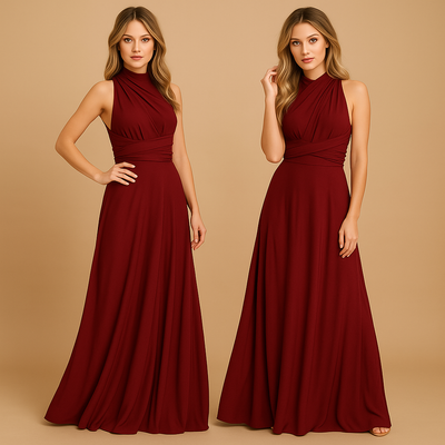 Elegancka Sukienka Kopertowa Damska | Regulowane Długie Paski