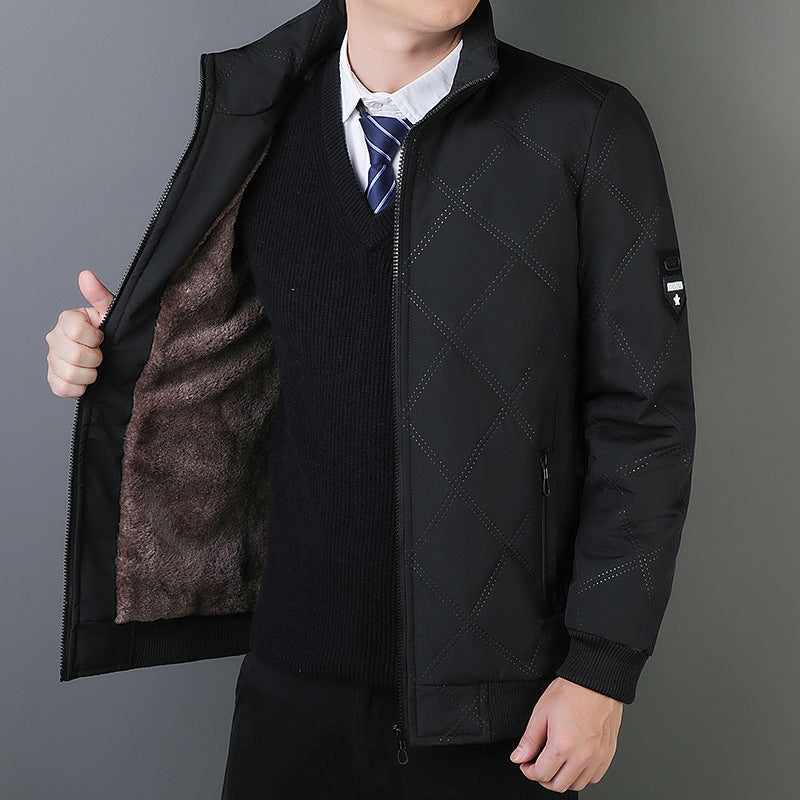 Męska Kurtka Pikowana | Elegancki Przejściowy Codzienny Styl
