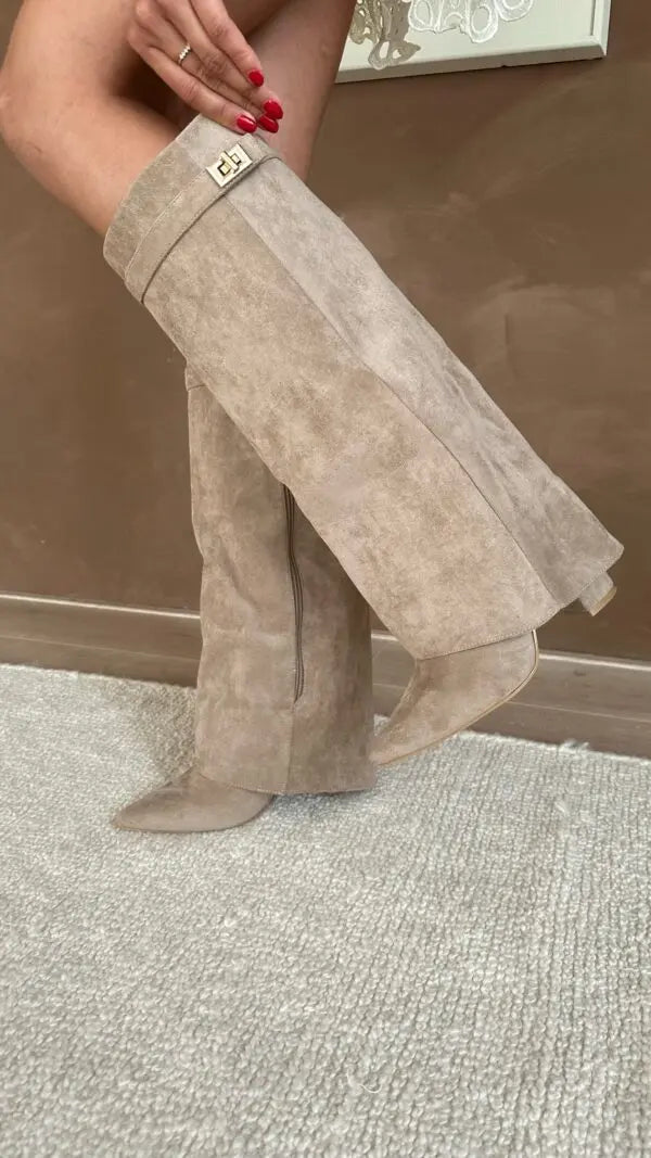 Eleganckie Damskie Kozaki | Klasyczny Wysoki Styl, Wygodne Dopasowanie