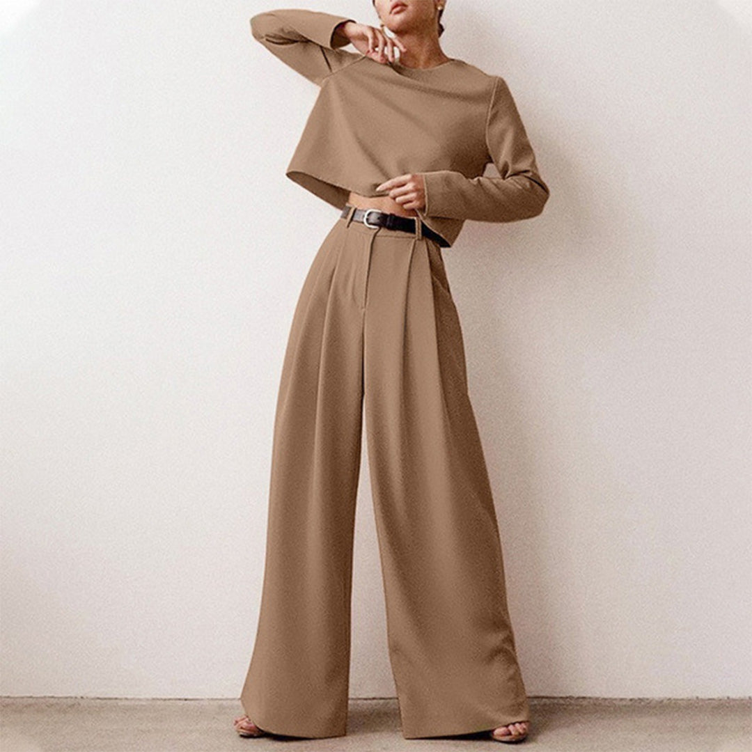 Damski Elegancki Komplet Dwuczęściowy | Nowoczesny Styl