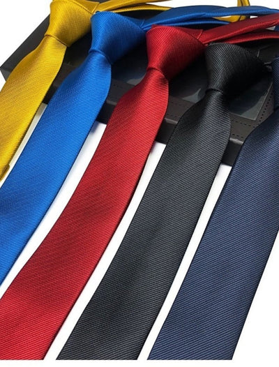 Męski Wąski Krawat Ślubny | Elegancki Formalny Dodatek