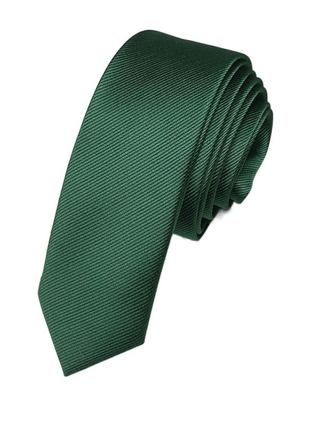 Męski Wąski Krawat Ślubny | Elegancki Formalny Dodatek