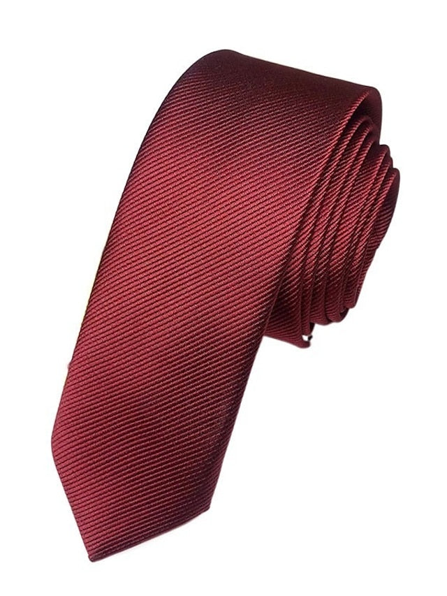 Męski Wąski Krawat Ślubny | Elegancki Formalny Dodatek