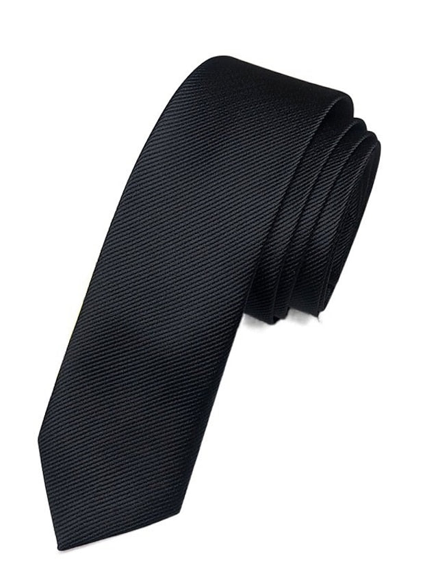 Męski Wąski Krawat Ślubny | Elegancki Formalny Dodatek