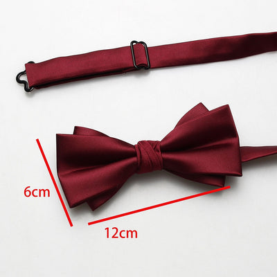 Męska Elegancka Mucha Dwuwarstwowa | Ślub Gość