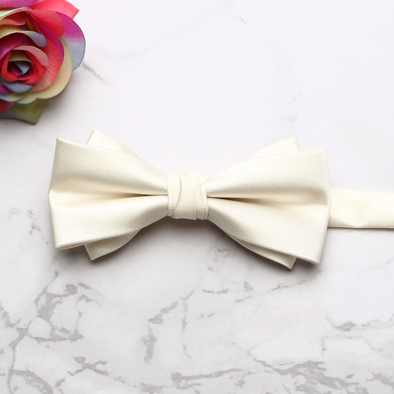 Męska Elegancka Mucha Dwuwarstwowa | Ślub Gość