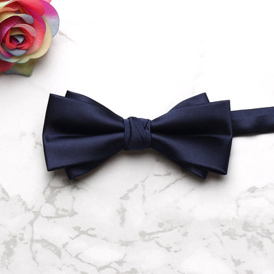 Męska Elegancka Mucha Dwuwarstwowa | Ślub Gość